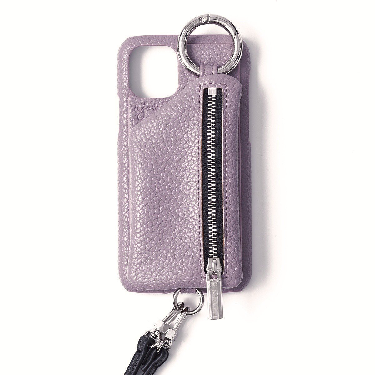 ひも付き】 iPhone12ProMax / purple (発送はご注文から3営業日以内