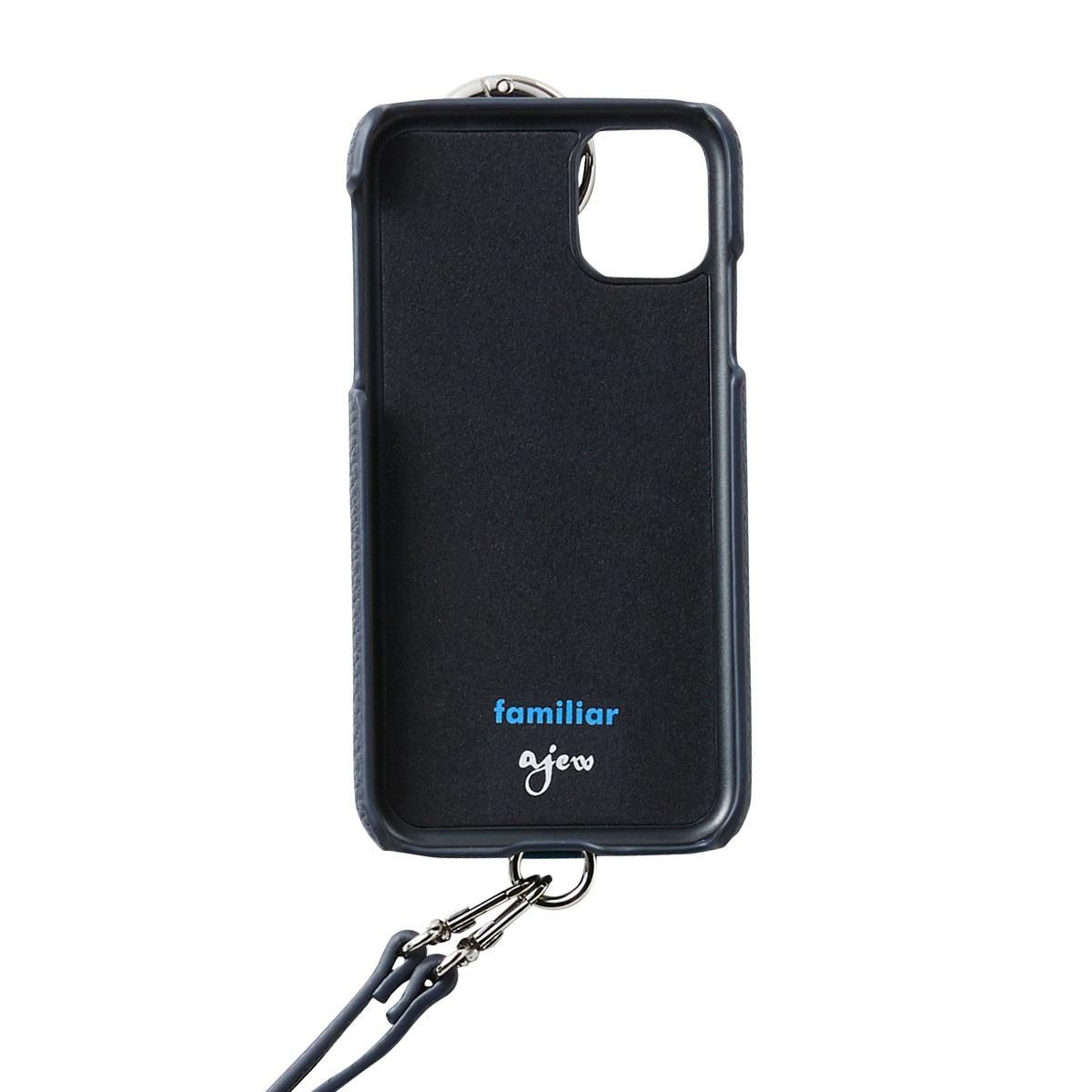 ajew familiar navy 新品未使用 iphoneXR.11対応 - iPhone用ケース