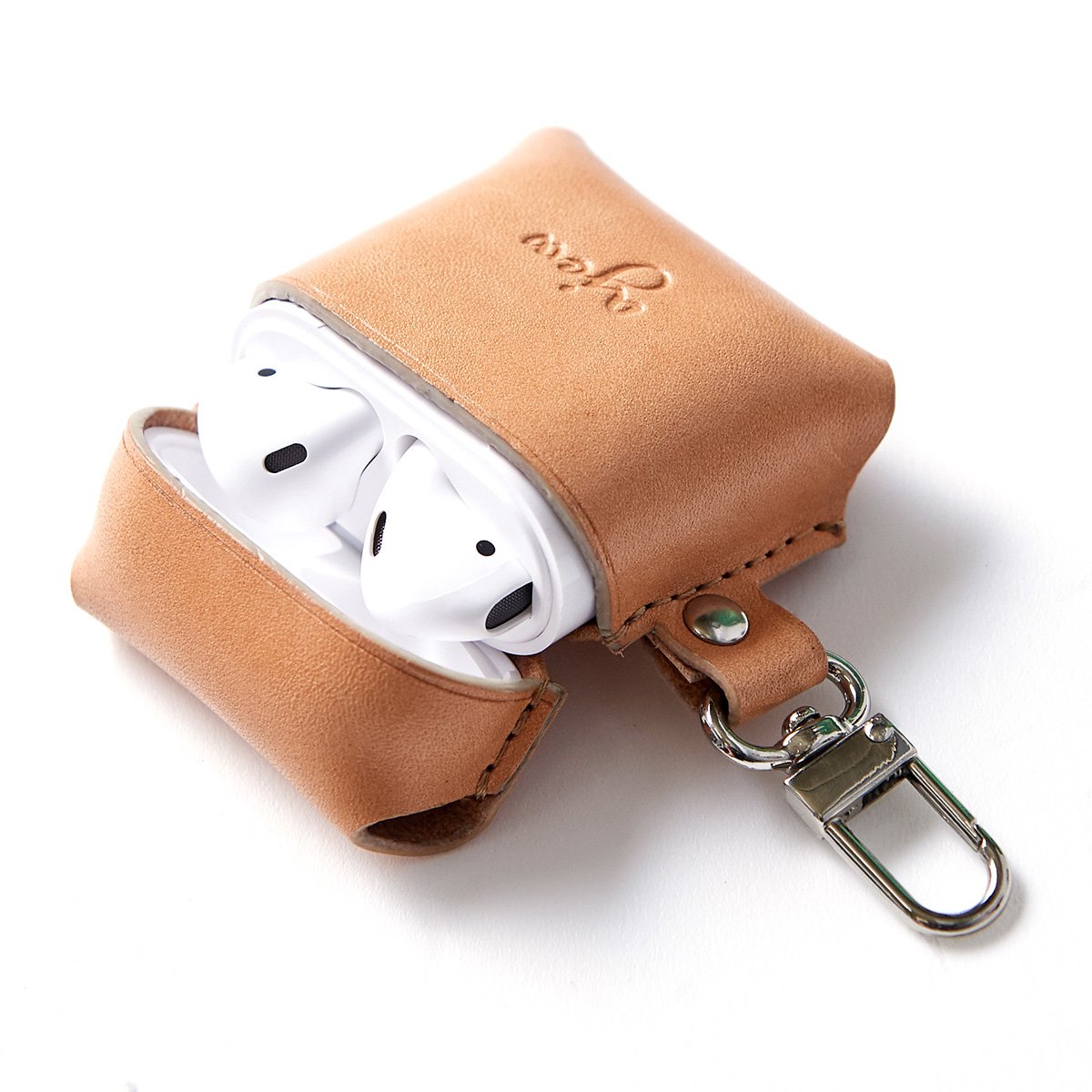 air pods Pro leather case / beige（発送はご注文から3営業日以内です） - ajew