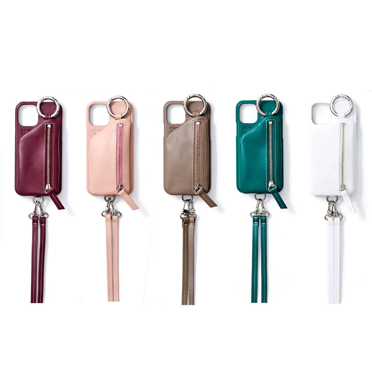 iPhone12.12pro共通対応 / white 【High-end leather】 (発送