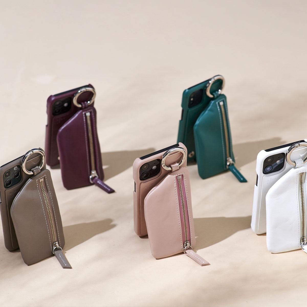 iPhone12Promax 対応/pink 【High-end leather】 (発送はご注文