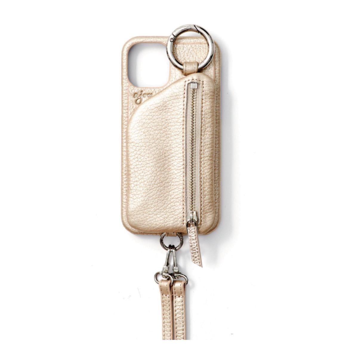 High-end metal leather】 iPhone12mini / gold(完売) - ajew