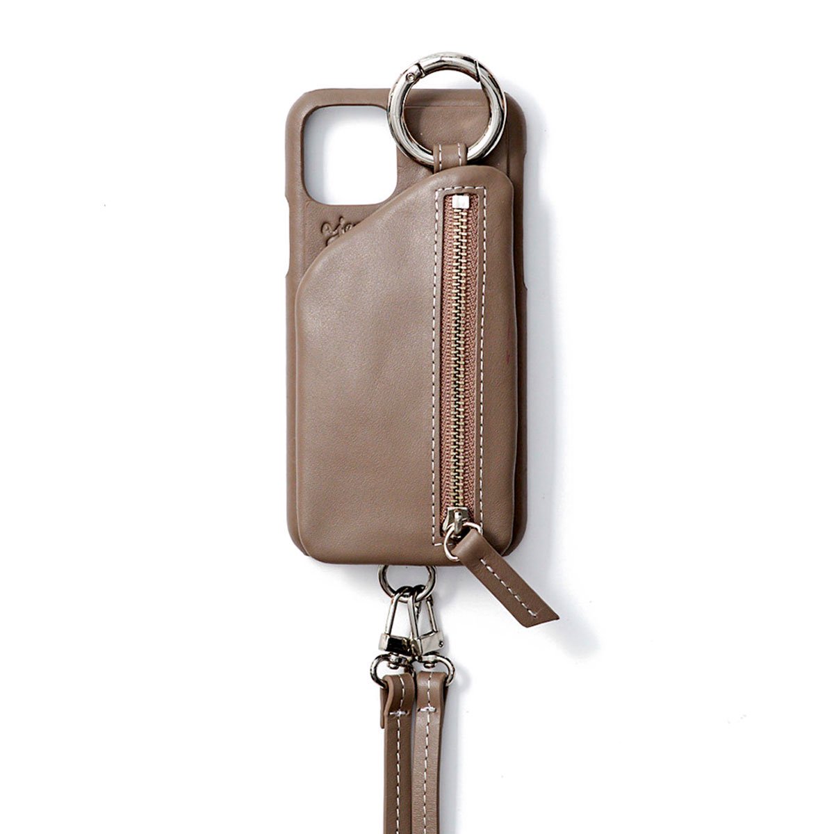 【High-end leather】 iPhone13Pro / beige（発送はご注文から3営業日以内です） - ajew