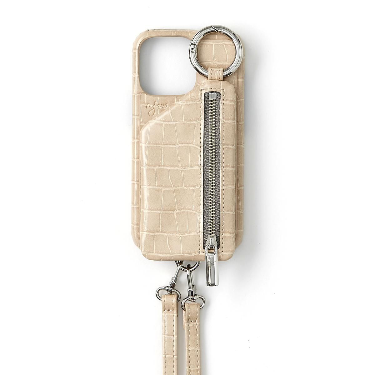 ajew cadenas croco zipphone case shoulder - ajew
