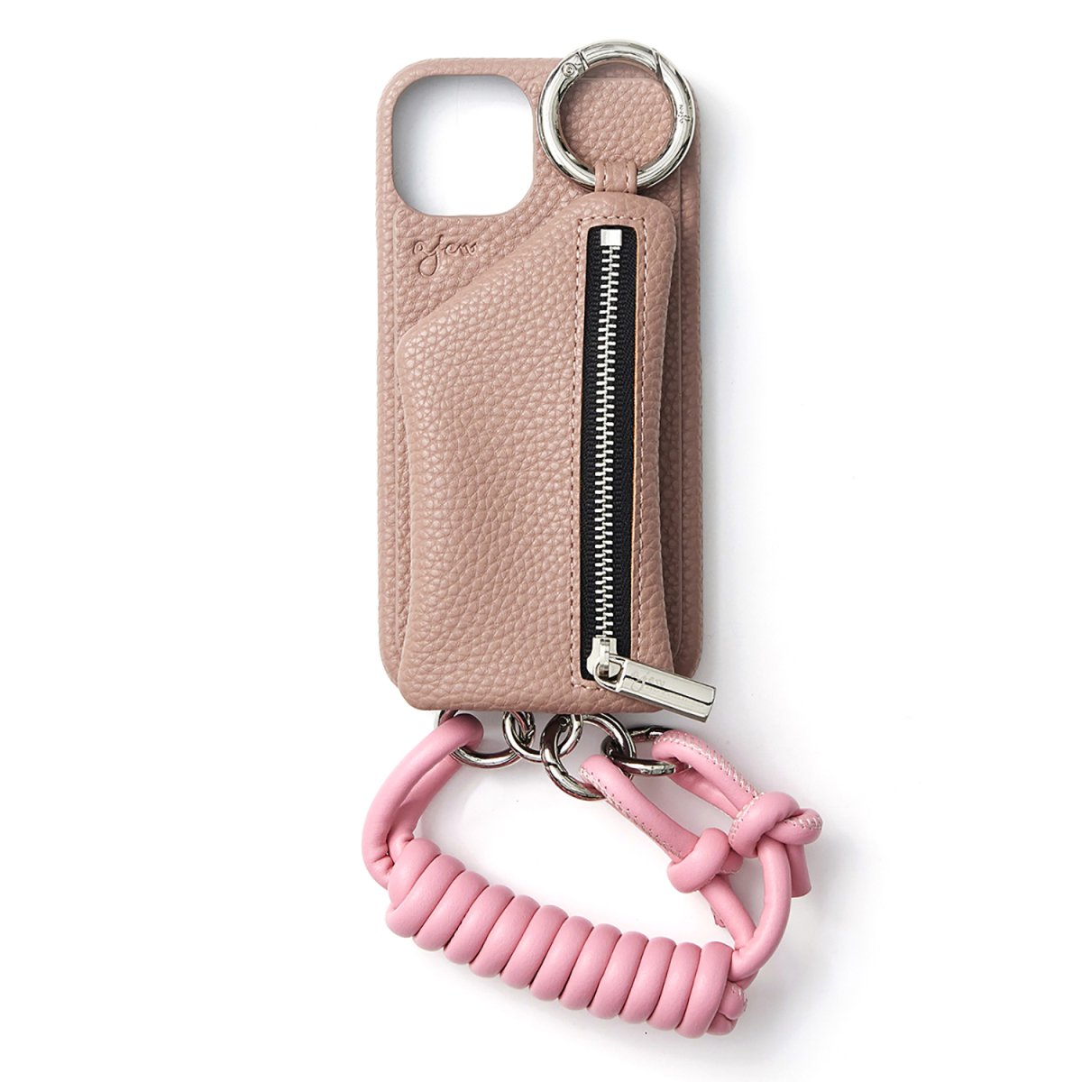 WEB limited】 ajew Key strap w/pouch / pink - ajew