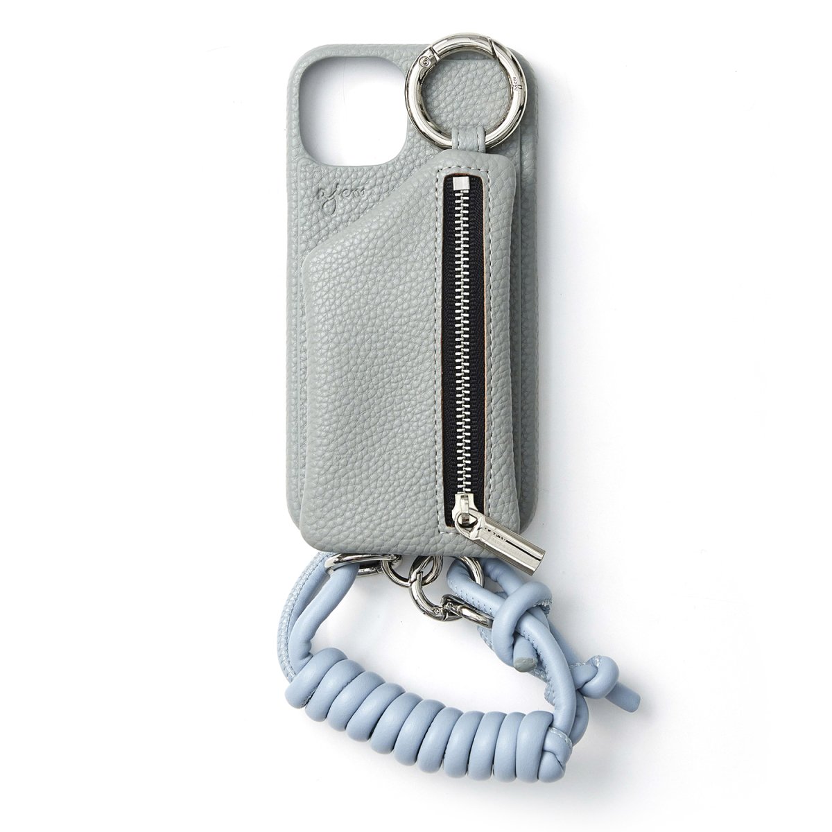 WEB limited】 ajew Key strap w/pouch / blue - ajew