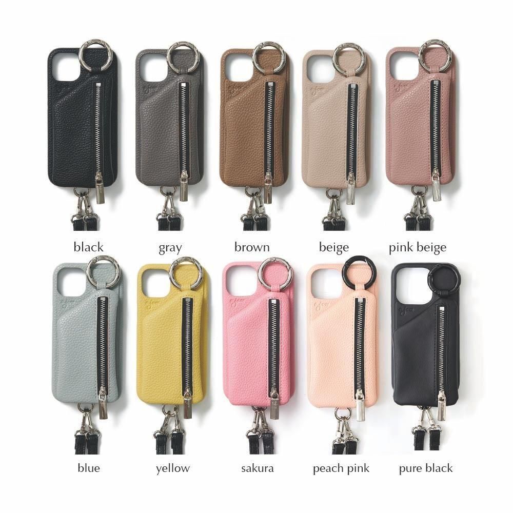 iPhone15 / gray 【ひも付き】 (発送はご注文から3営業日以内