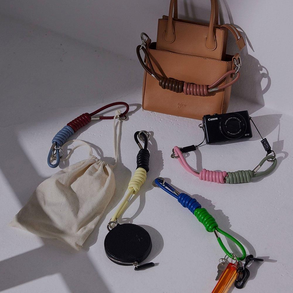 Coil strap / blue×burgundy (発送はご注文から3営業日以内です