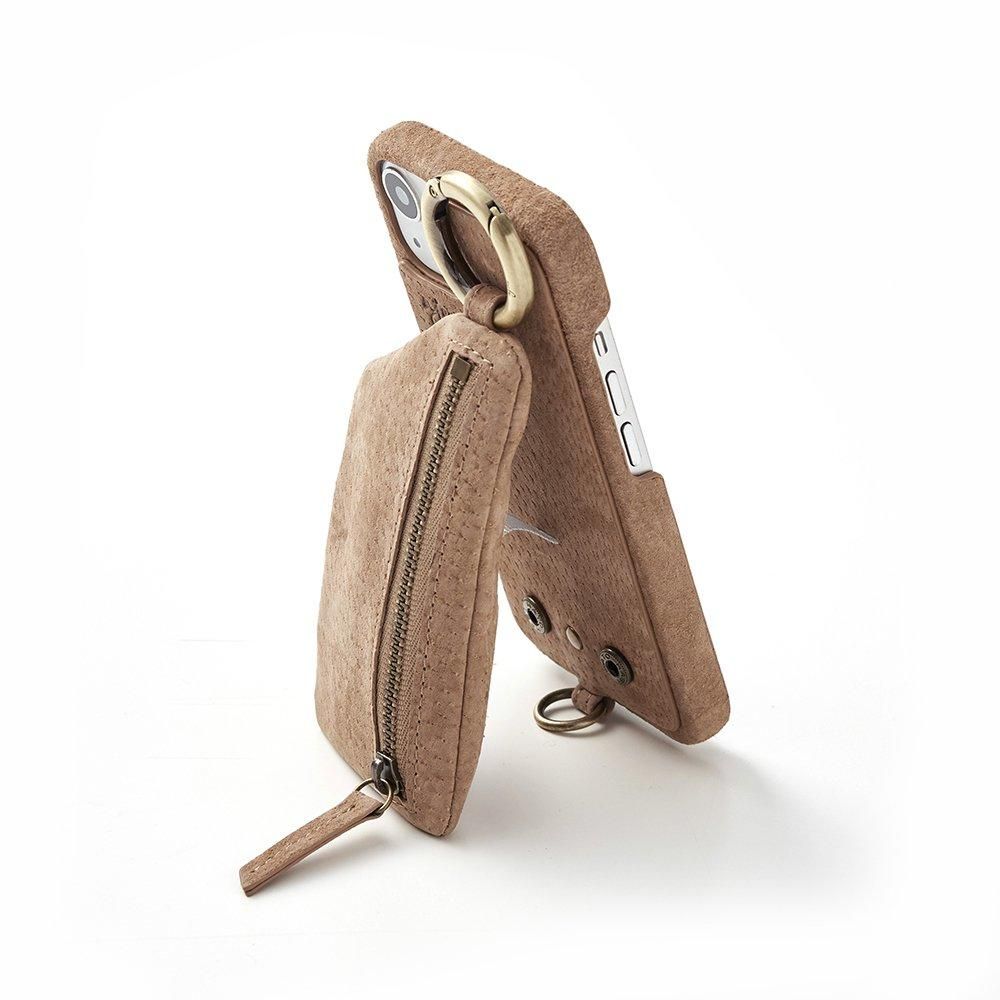 iPhone14Pro / beige 【suede case】 (発送はご注文から3～5営業
