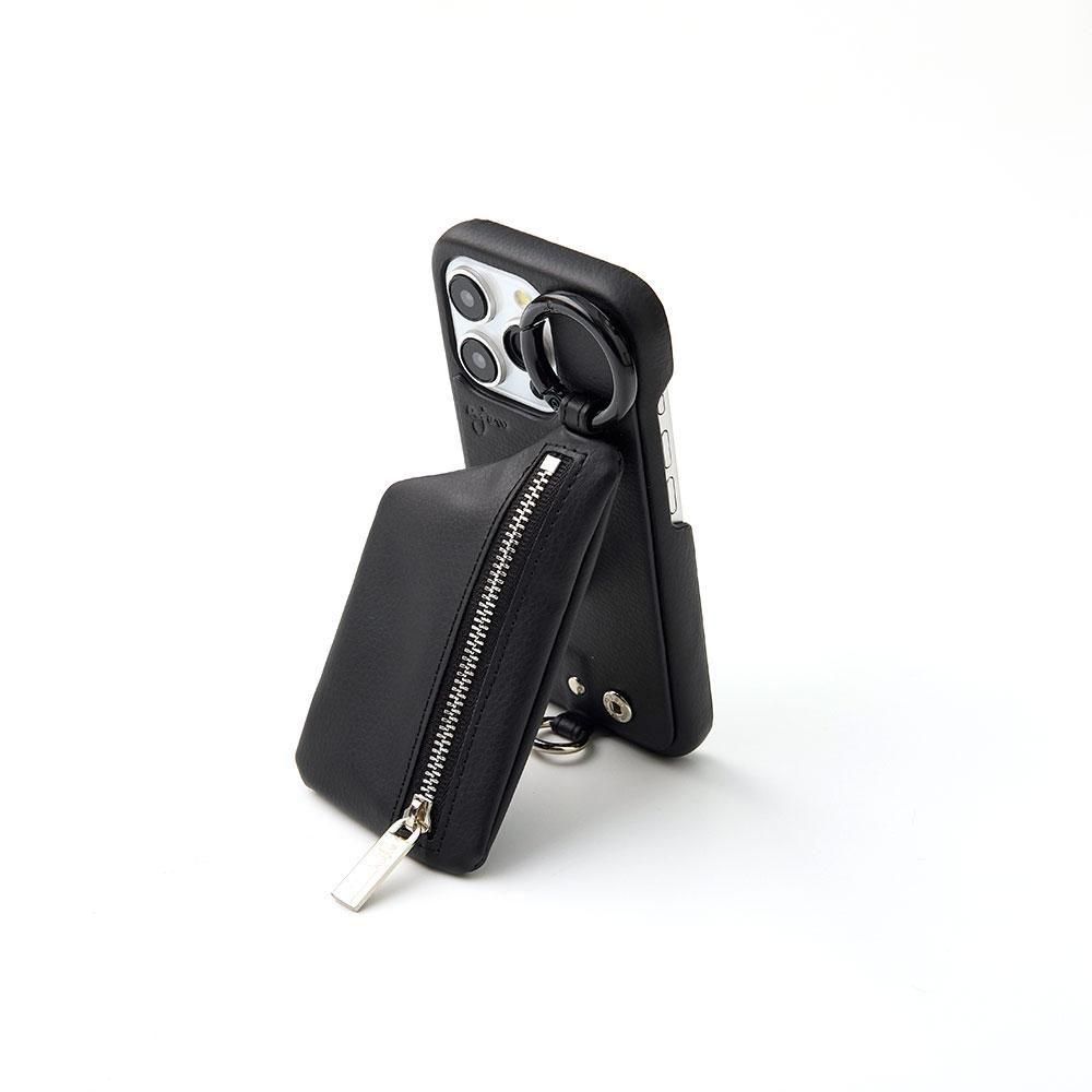 すぐる　ajew 【ひも付き】iPhone15ProMax / black iPhone15ProMax / pureblack 【ひも付き】(発送はご注文から3