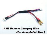 IC-091RC AtomicBalance Charging Wire for AMZ series [For 4mm Bullet Plug]