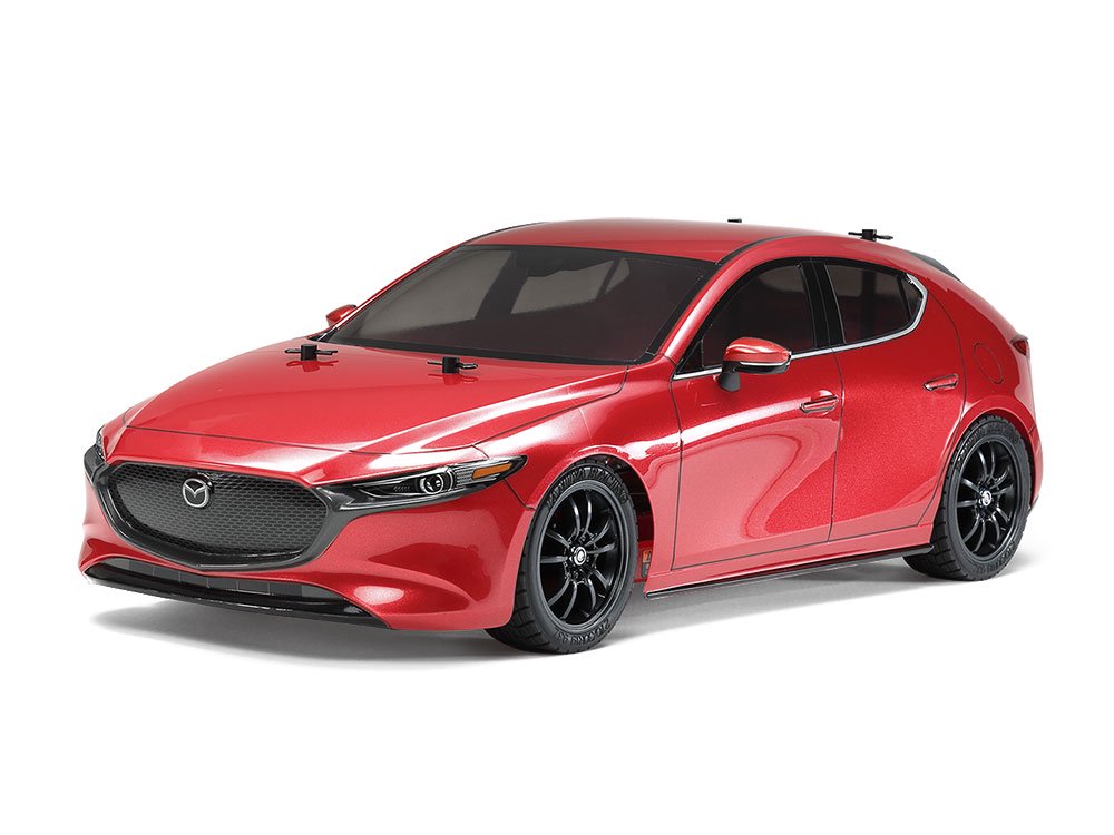 58671・タミヤ製 1/10RC マツダ MAZDA3 (TT-02シャーシ) - ＹＹ