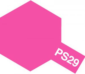 PS-29・タミヤ製　PS-29 蛍光ピンク ポリカーボネートスプレー
