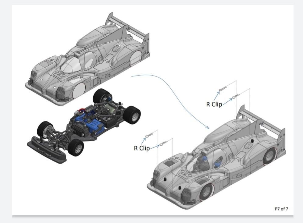GL-050・GL Racing製 GLF1 LeMans conversion kit set - YYラジコン