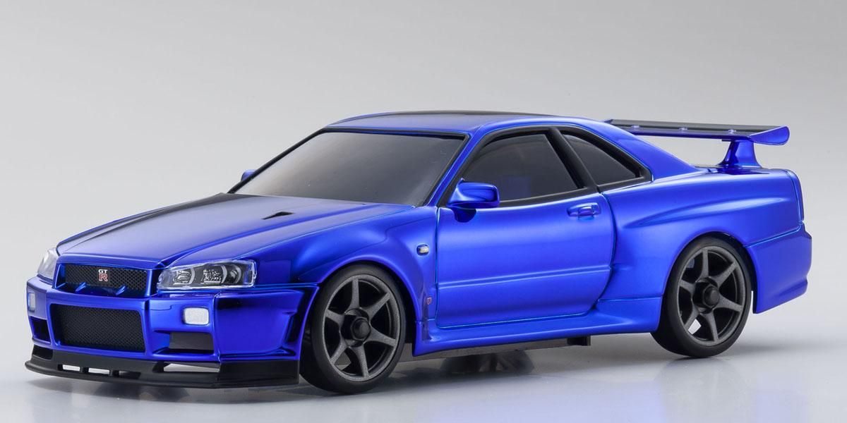 京商 ASC ミニッツAWD 日産 R34 スカイライン GT-R V・Spec Ⅱ Nur