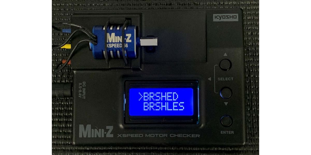 MZW124・京商製 X-SPEED MINI-Z モーターチェッカー - ＹＹ 