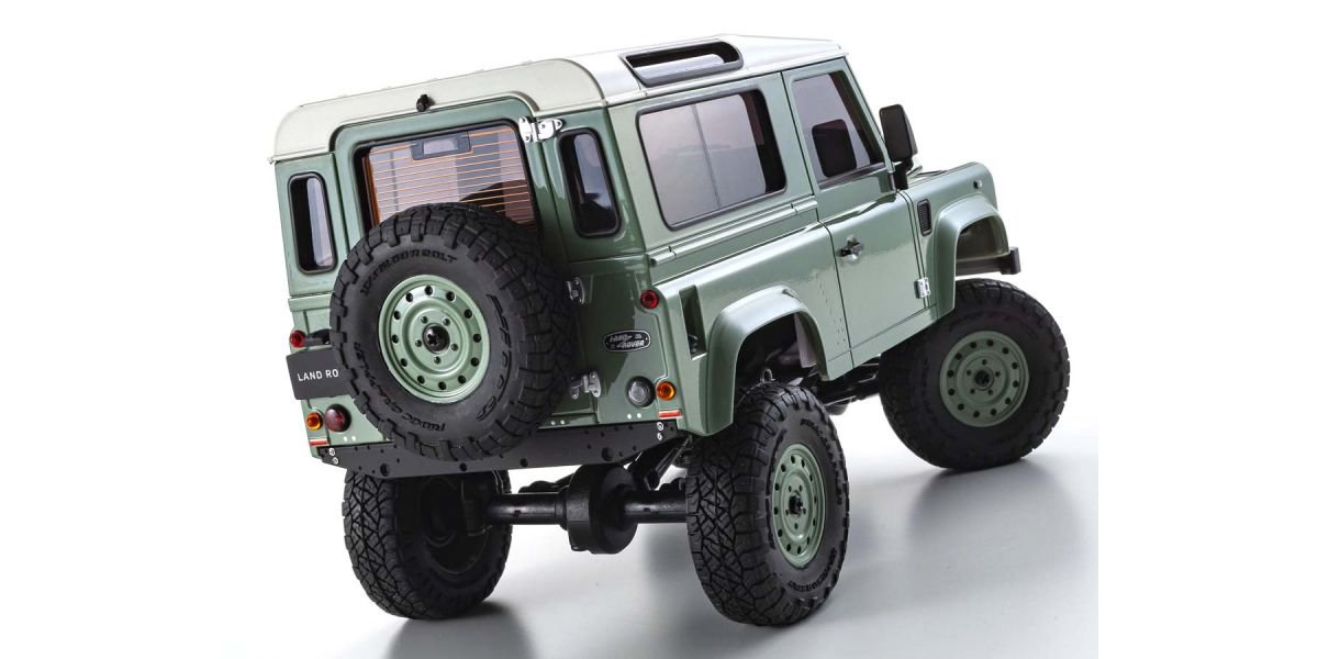 32527GR・京商製 ミニッツ4×4シリーズ レディセット ランドローバー ディフェンダー 90 ヘリテージ グラスミアグリーン /  アラスカホワイト　- ＹＹラジコン倶楽部-Ｗｅｂ ｓｈｏｐ