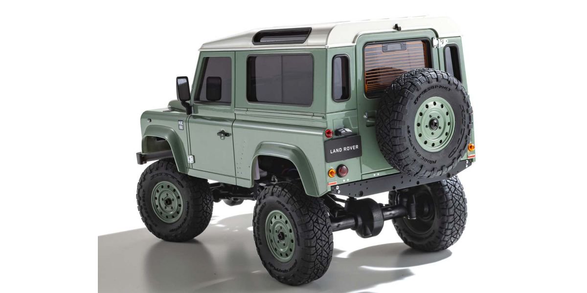 32527GR・京商製 ミニッツ4×4シリーズ レディセット ランドローバー ディフェンダー 90 ヘリテージ グラスミアグリーン /  アラスカホワイト　- ＹＹラジコン倶楽部-Ｗｅｂ ｓｈｏｐ