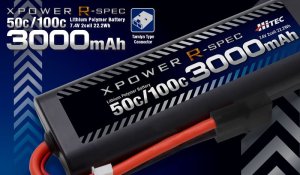 XPR3000-RT-50ϥƥå XPOWER R-SPEC [åѥ Rڥå]Li-Po 7.4V 3000mAh 50C/100C ߥ䥿ץͥ50ǯǥ