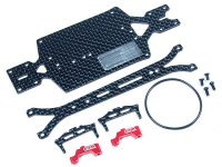 AMZ-OPC01RC AtomicAMZ 98mm Carbon Chassis Set + Battery Mount (For Lexan Body)