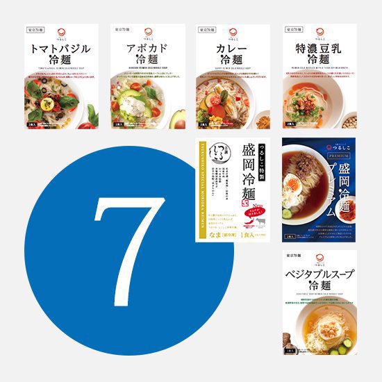 7種類の冷麺食べくらべ（各1食入）