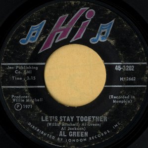 AL GREEN / Let's Stay Together [7INCH]