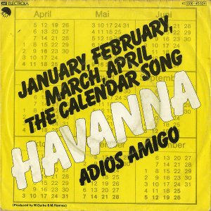 HAVANNA / The Calendar Song (January, February..) [7INCH]