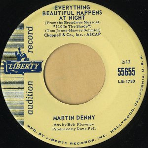 MARTIN DENNY / Everything Beautiful Happens At Night [7INCH]