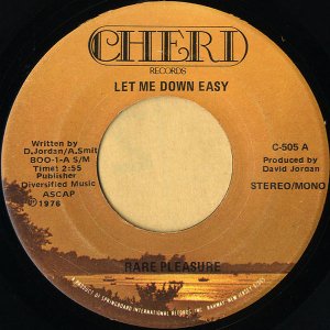 RARE PLEASURE / Let Me Down Easy [7INCH]