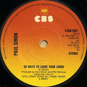 PAUL SIMON / 50 Ways To Leave Your Lover [7INCH]