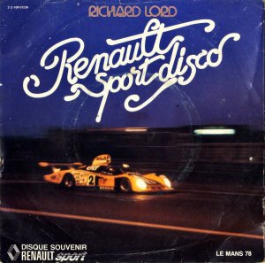 RICHARD LORD / Renault Sport Disco [7INCH]