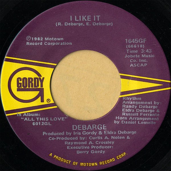 DEBARGE / I Like It [7INCH] - レコード通販オンラインショップ