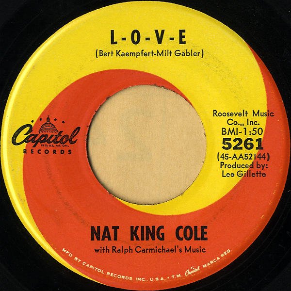 NAT KING COLE / L-o-v-e [7INCH] - レコード通販オンラインショップ 