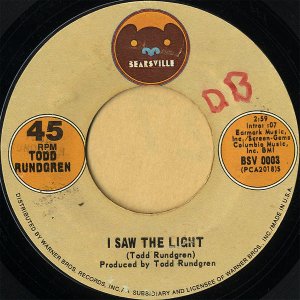 TODD RUNDGREN / I Saw The Light [7INCH]