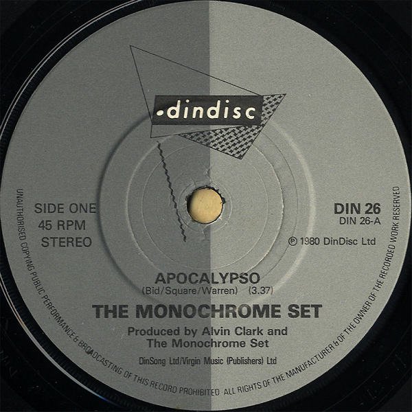 THE MONOCHROME SET / Apocalypso [7INCH] - レコード通販オンライン