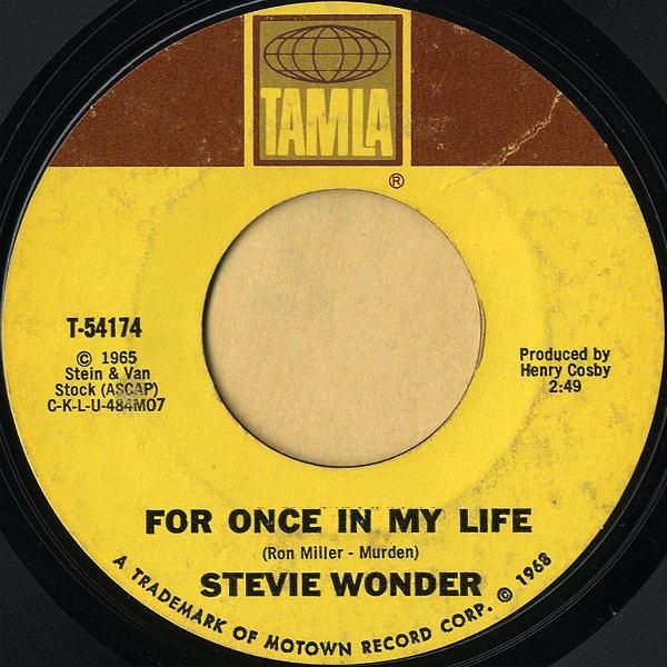 STEVIE WONDER / For Once In My Life [7INCH] - レコード通販