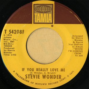 STEVIE WONDER / If You Really Love Me [7INCH]