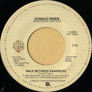 DONALD FAGEN / Walk Between Raindrops [7INCH]