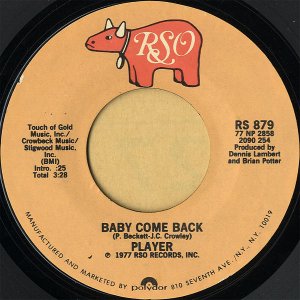 PLAYER / Baby Come Back [7INCH]