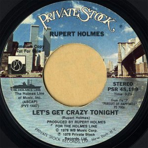 RUPERT HOLMES / Let's Get Crazy Tonight [7INCH]