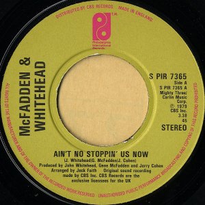 McFADDEN AND WHITEHEAD / Ain't No Stoppin' Us Now [7INCH]