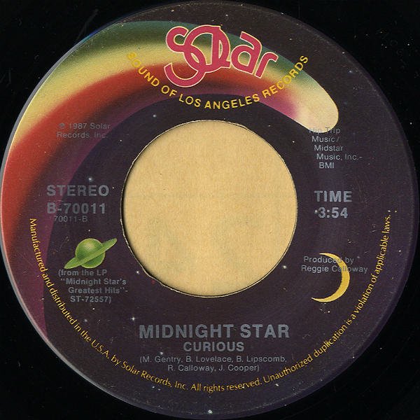 MIDNIGHT STAR / Curious [7INCH] - レコード通販オンラインショップ