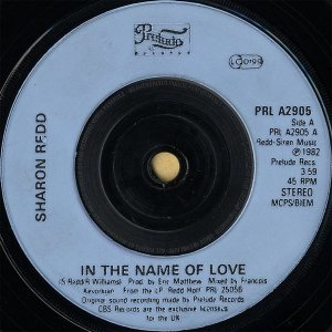 SHARON REDD / In The Name Of Love [7INCH]