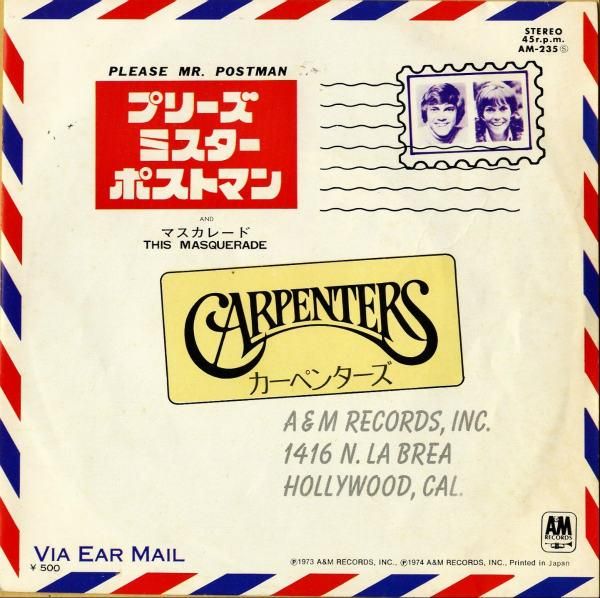 カーペンターズ CARPENTERS / プリーズ・ミスター・ポストマン Please