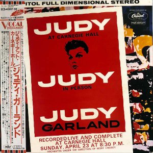 JUDY GARLAND ǥ / Judy At Carnegie Hall [LP]