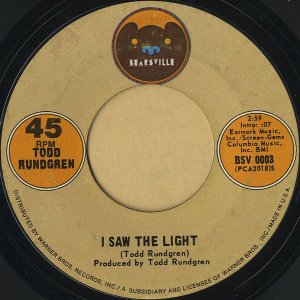 TODD RUNDGREN / I Saw The Light [7INCH]