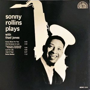 SONNY ROLLINS  / Sonny Rollins Plays With Thad Jones [LP]