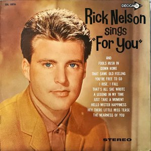 RICK NELSON åͥ륽 / Sings For You [LP]