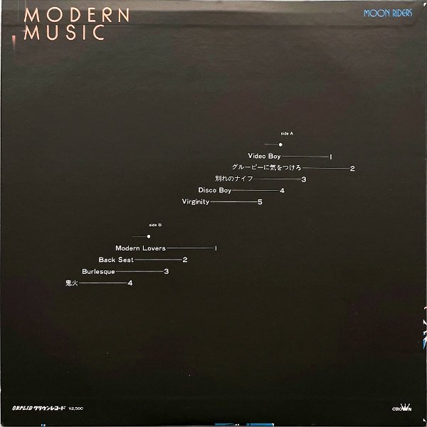 MOON RIDERS ムーンライダーズ / Modern Music モダーン・ミュージック [LP] - レコード通販オンラインショップ |  GADGET / Disque.JP