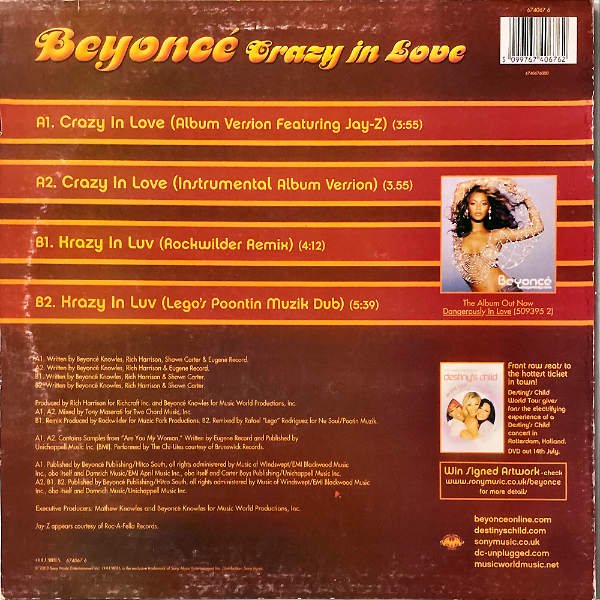 BEYONCE / Crazy In Love [12INCH] - レコード通販オンラインショップ